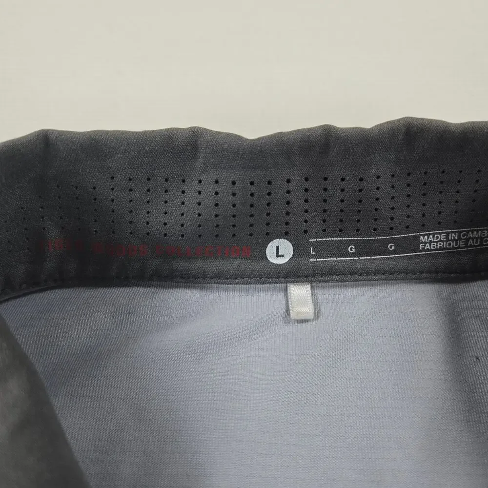 Nike Tiger Woods x‎ PGA Palm Beach Short Sleeve Gray Golf Polo Men's Size Large